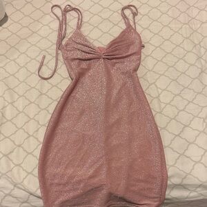 Pink Glitter Dress size xs